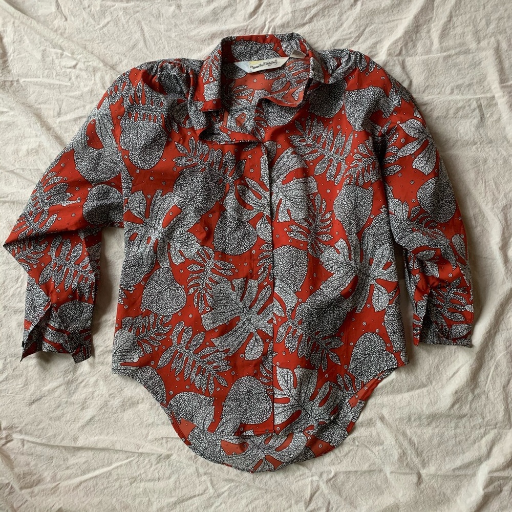 Vintage Diane Von Furstenberg Button Blouse
